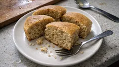 炊飯器におまかせ:ホットケーキミックス×ブレンディスティックでふんわり紅茶オレ蒸しケーキ